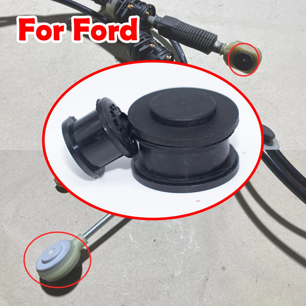 

For Ford Focus Fiesta 5 C-Max Fusion Manual Gear Linkage Repair Kit Shift Cable Bushing Rubber End Pivot Connector Clamp Collet