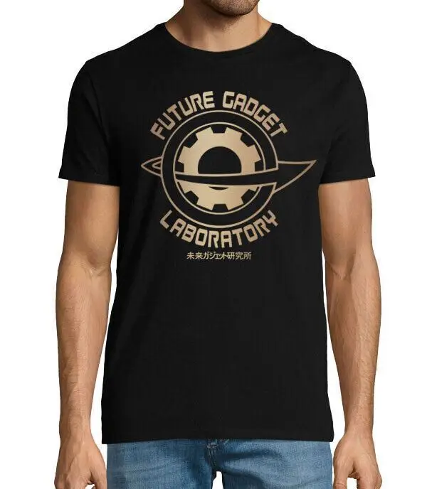 Steinsgate Future Gadget Laboratory pin logo anime   Tees Cotton Luxury brand vintage oversized