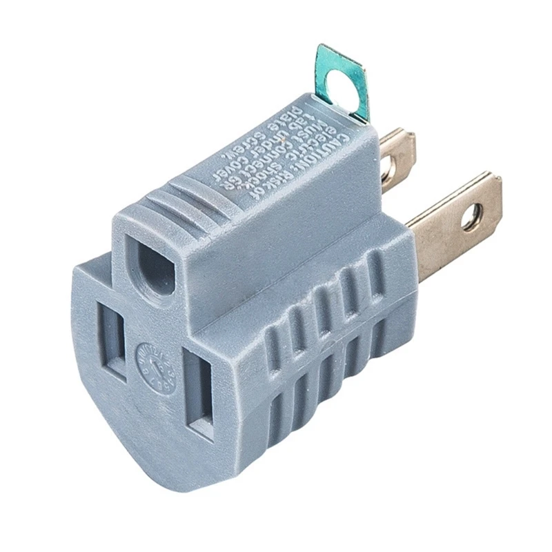 Multifunction 3 Pin To 2 Outlet Electrical Adapter Stable Ground Connection Brass 3 To 2 Prong Power Adapter for Travel Home