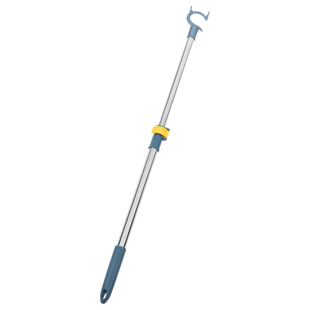 Portable Adjustable Telescopic Stainless Steel Clothesline Pole Retractable Hanger Support Rod for Balcony Drying Lightweight