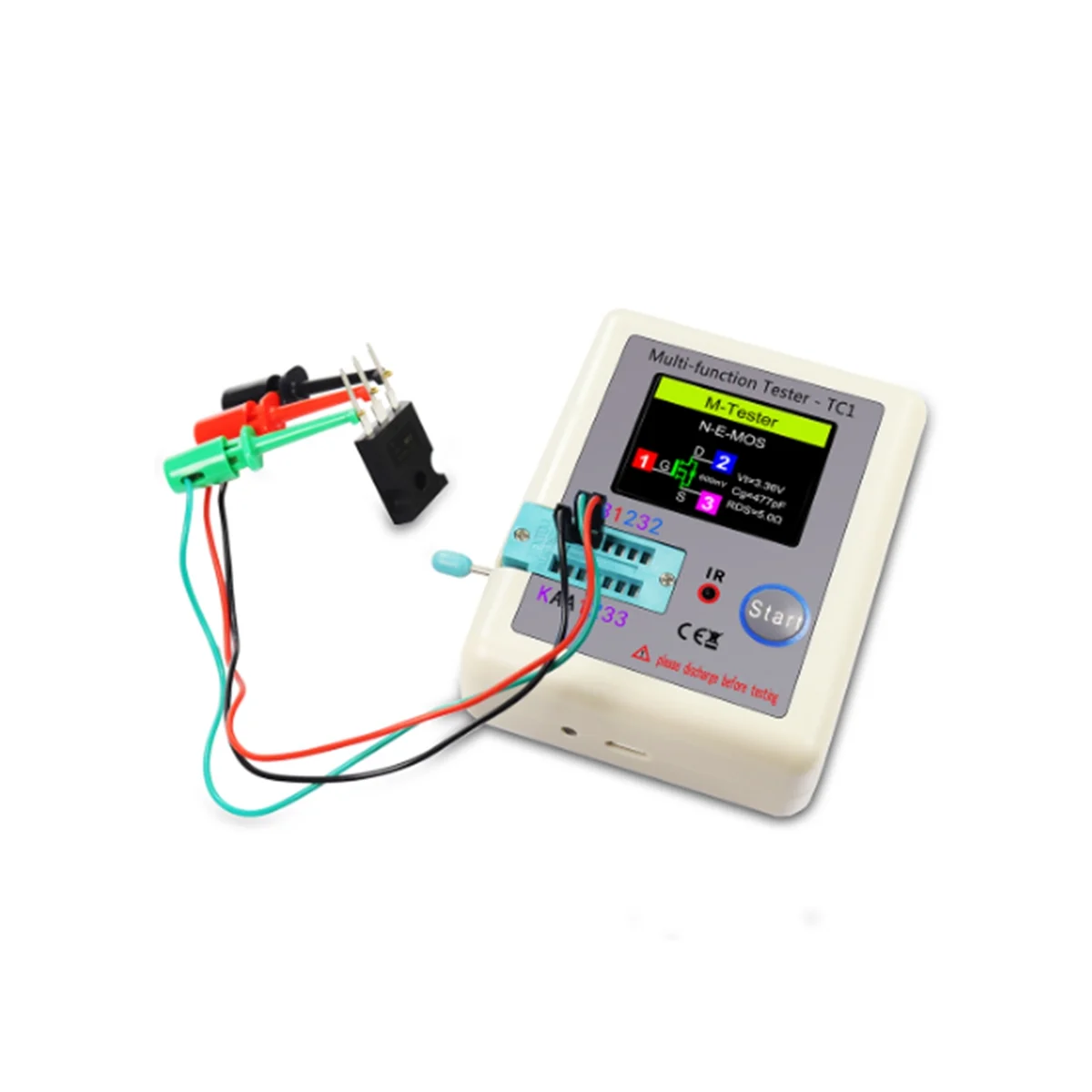 LCR-TC1 TC1 Display Multifunctional TFT Backlight Transistor Tester for Diode Triode Capacitor Resistor Transistor