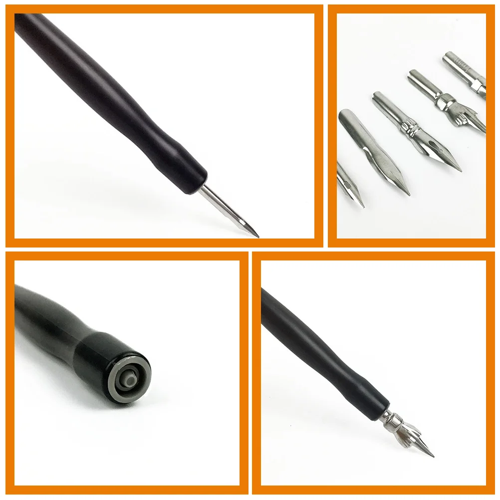 

Penetration Pen Set Panel Liner Marker Tool Model Drawing Pens Crafts Metal Colored Black Various Tip Sizes Smear for Modeling