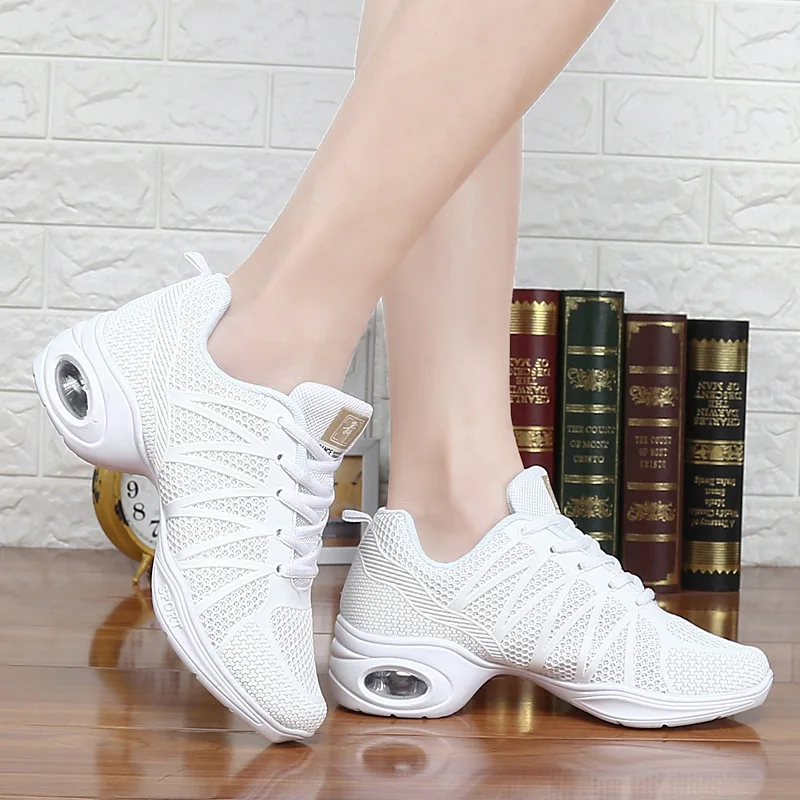 Hot New Sports Feature Soft Outsole Breath Dance Shoes Sneakers For Woman Practice Shoes Modern Dance Jazz Shoes Sneakers