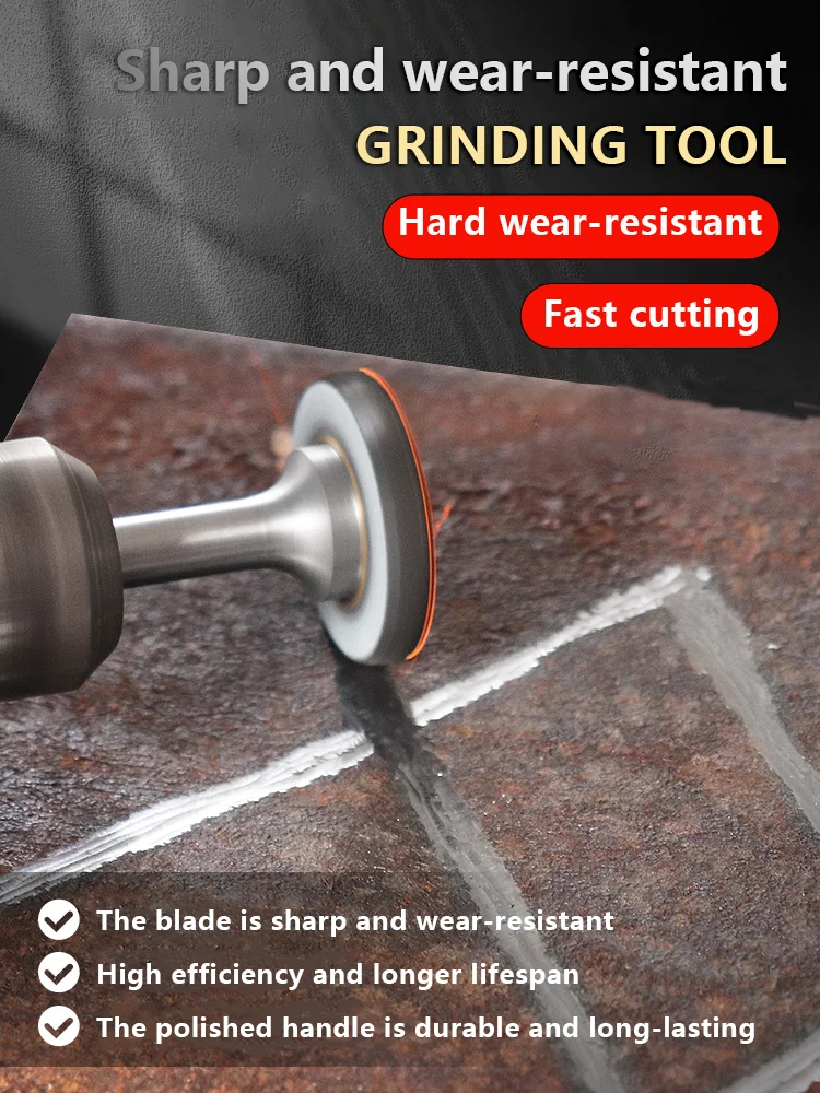Hard alloy grinding head, tungsten steel rotary file, arc Y-shaped metal grinding tool, woodworking slotting T-trapezoidal milli