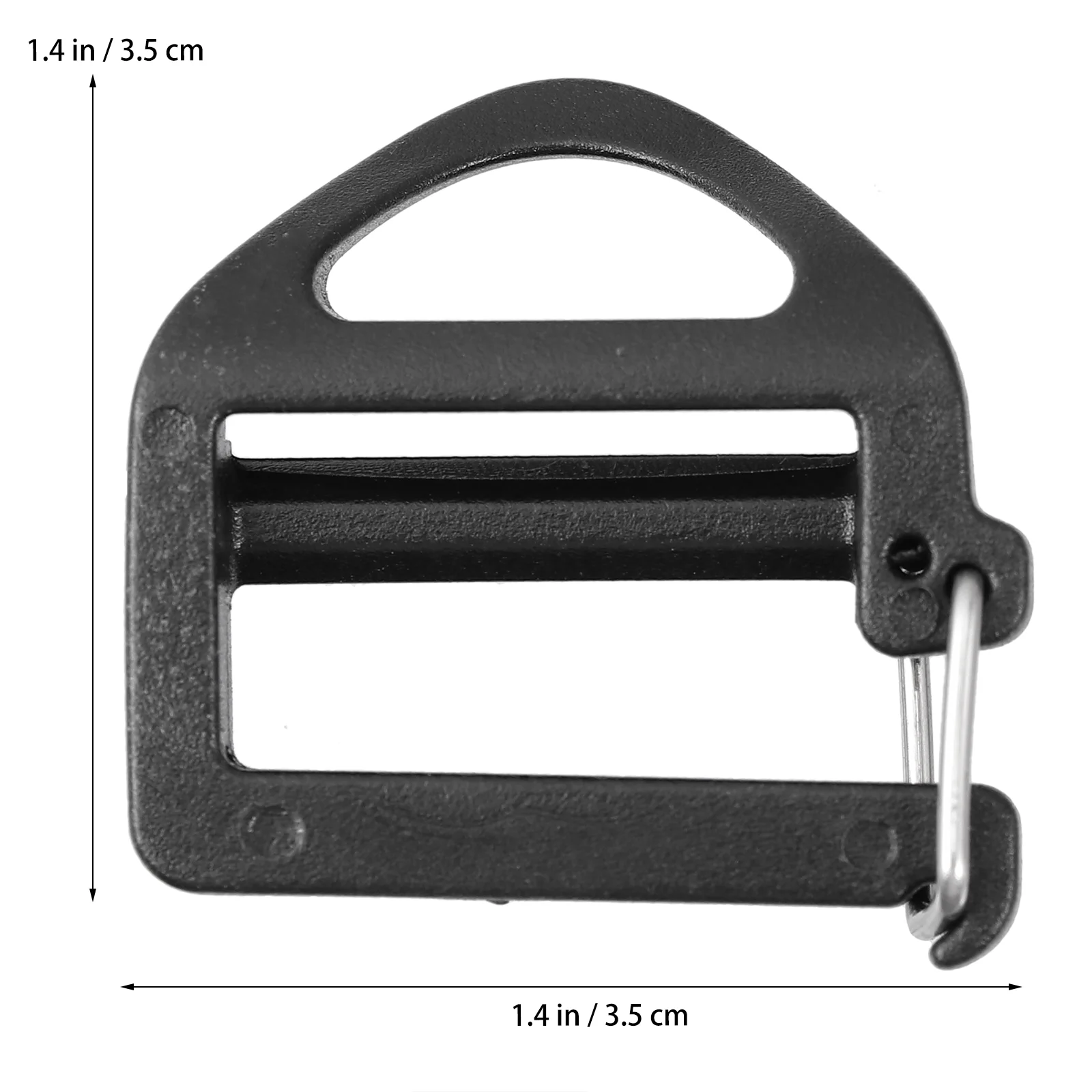 20 Pcs Sliders Buckle Belt Three Gear Plastic Ladder Buckles Trapezoidal Backpack Strap DIY Bag Accessories Webbing