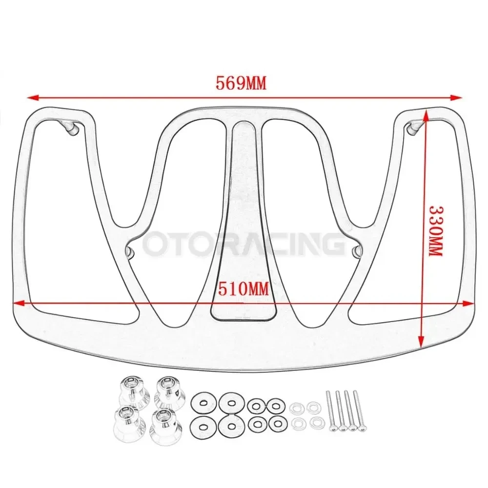 Motorcycle Trunk Luggage Rack For Honda Goldwing GL1800 GL 1800 2001- 2017