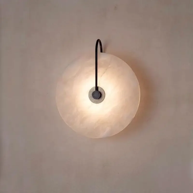 TechHPPostmodern Marble Wall Lamp Bedroom Bedside Hotel Corridor Lighting Living Room Background