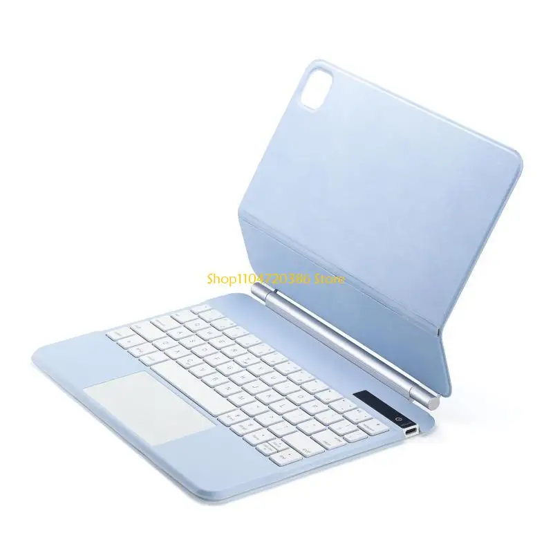 K0EA Magnetic Keyboard for Case for  10.9" 11" /  12.9" Tablet Bluetooth-compatible Detachable Keyboard Leather Cover