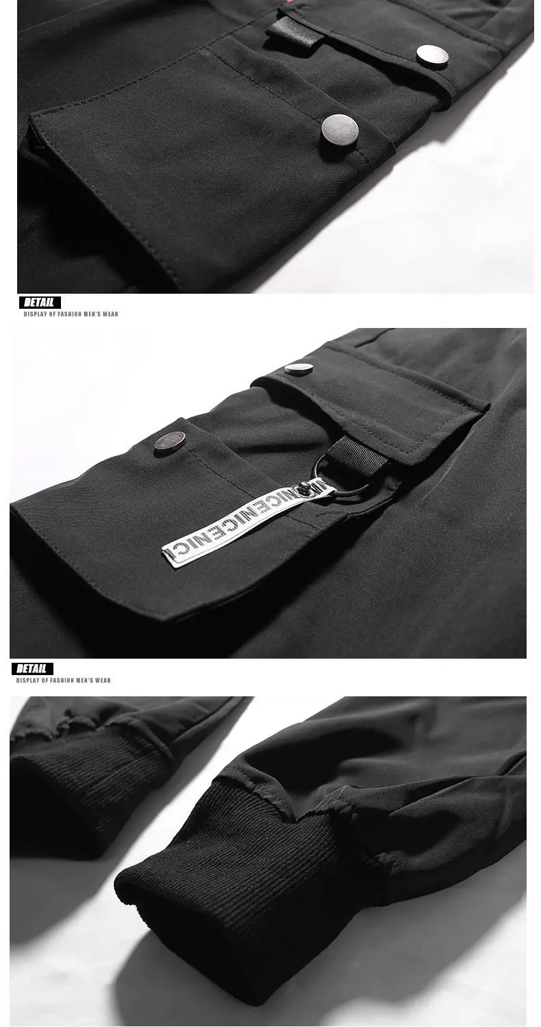 2026 New Trendy Solid Color Pants, Multi Flap Pocket Men's Cargo Pants, Loose Casual Outdoor Pants, Men's Work Pants oversized ﻿