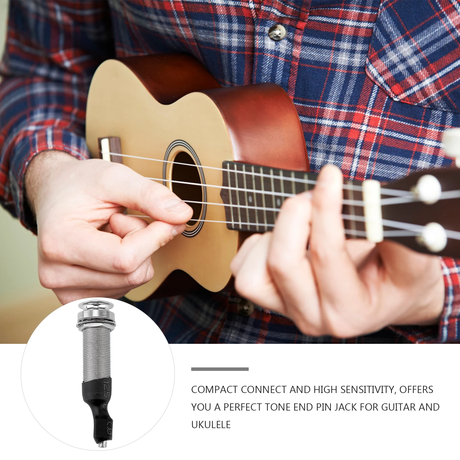 

Guitar Tail Nail Bass Barrel Jack Socket Electric Pin Output End Pins Double Sided Guitar Pickup Endpin Jack Ukulele Pickup