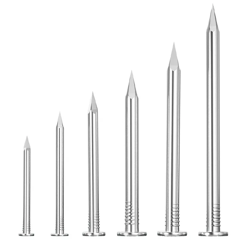 

304 Stainless Steel Round Nails - 0.5" - 6" Sizes, 250 Grams Per Pack, Ideal for Construction & DIY Projects