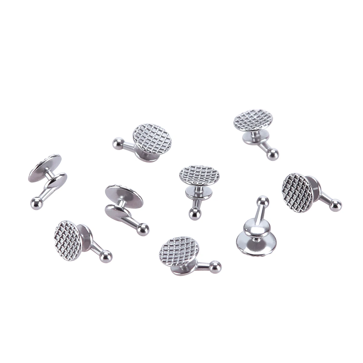 AZDENT 10 Teile/beutel Dental Kieferorthopädische Lingual Tasten Monoblock/Mesh Basis Bondable Metall/Keramik Lingual Taste Accesorios – Detail 2