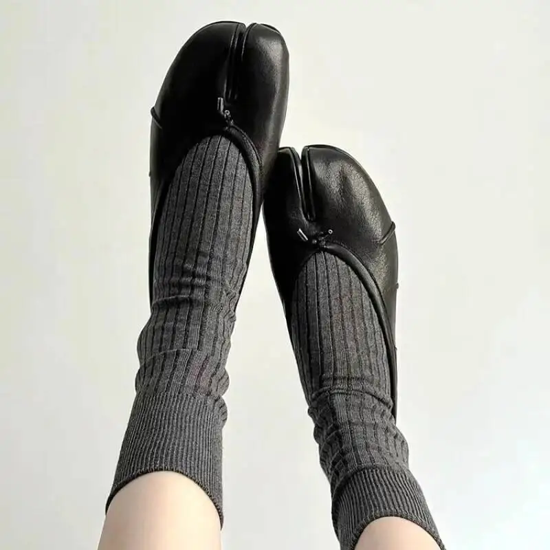 tabi-zapatos-de-ballet-de-tacon-bajo-plegables-para-mujer-zapatos-de-tacon-con-punta-abierta-y-diseno-lujoso-zapatos-retro-elegantes-con-tacon-redondo-y-grueso