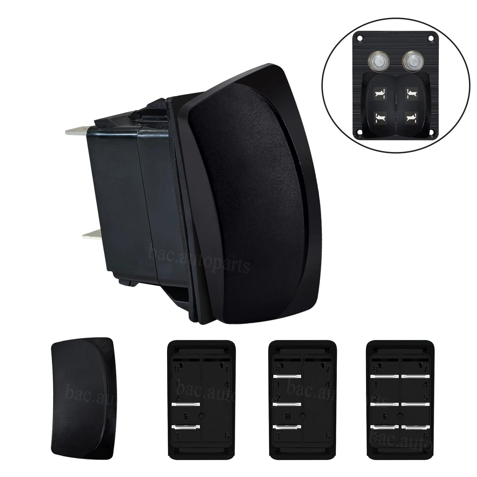 12/24V 20A Waterproof Rocker Switch SPST/SPDT/DPDT Momentary Heavy Duty Marine Grade for Boat Car ATV UTV Polaris RZR Can-Am 4x4