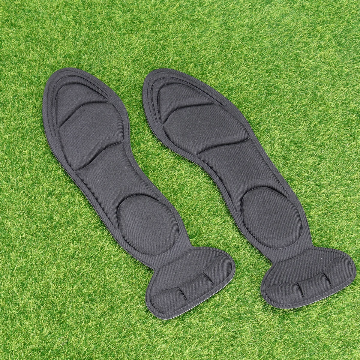 2 in 1 High Heel Insoles Pads Grips Sponge Inserts Foot Protector Black Alleviate Pressure Comfortable Walking