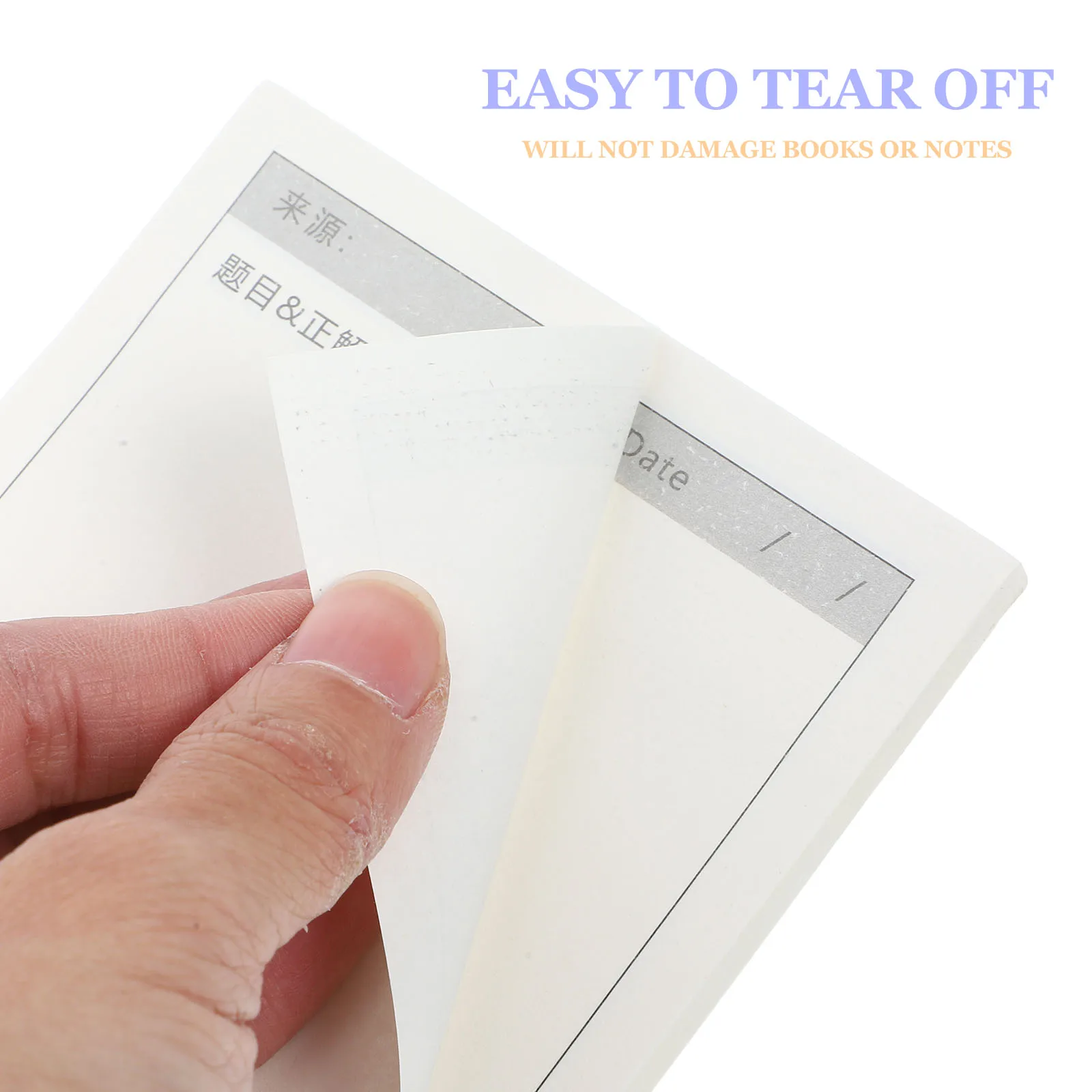 

4pcs Memo Pads Pocket Note Pads Tearable For School Office Home Small Adhesive Tabs Portable Writing Notepad Label