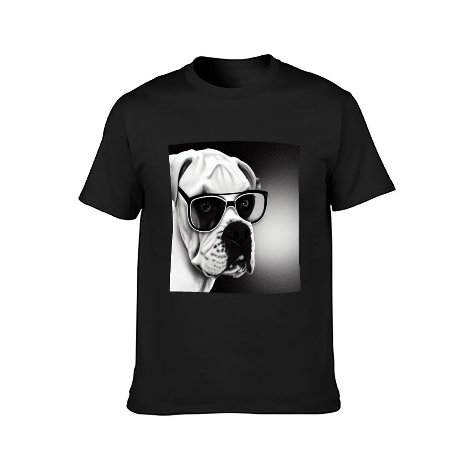 Boxer Dog Pop Art with Sunglasses 1 T-Shirt Aesthetic clothing aesthetic clothes cute tops kawaii clothes mens white t shirts