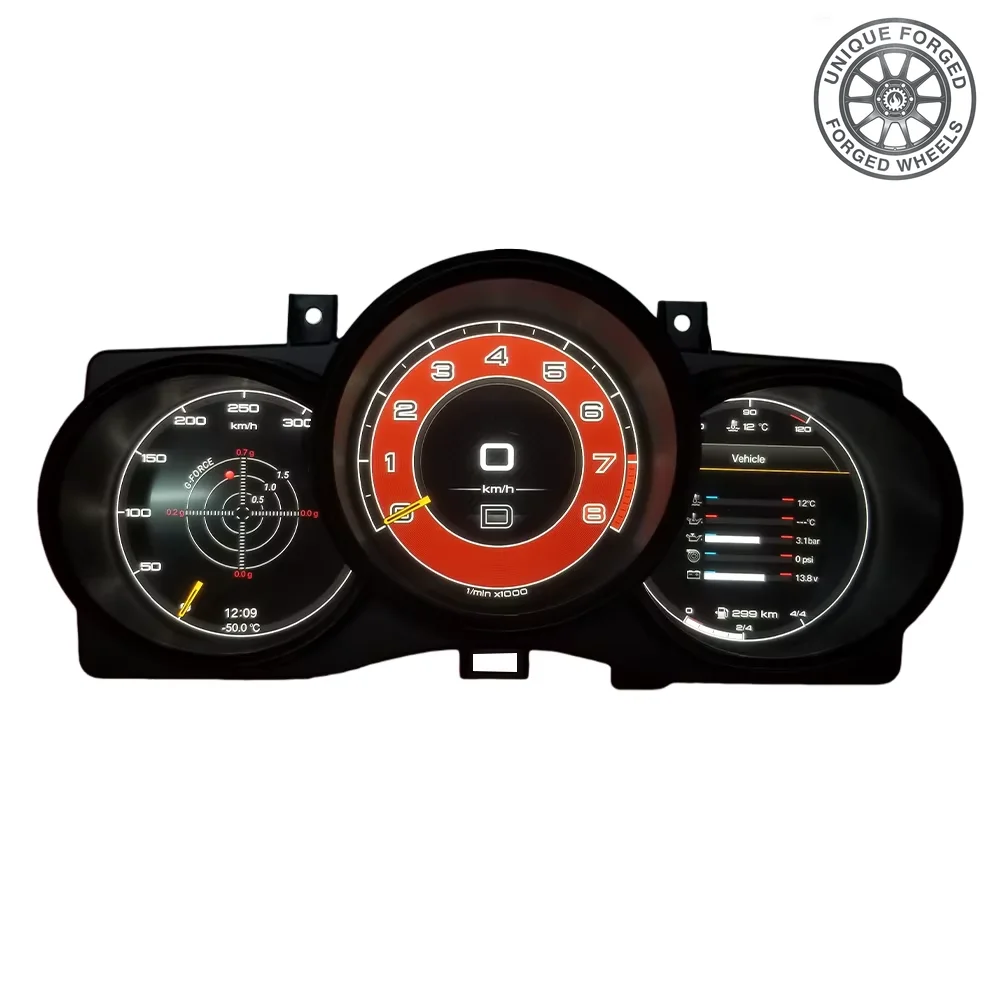 

12,3-дюймовая ЖК-панель приборов Foforfor для Macan: ЖК-приборная панель Plug and Play, цифровой одометр, автозапчасти, виртуальный цифровой кластер