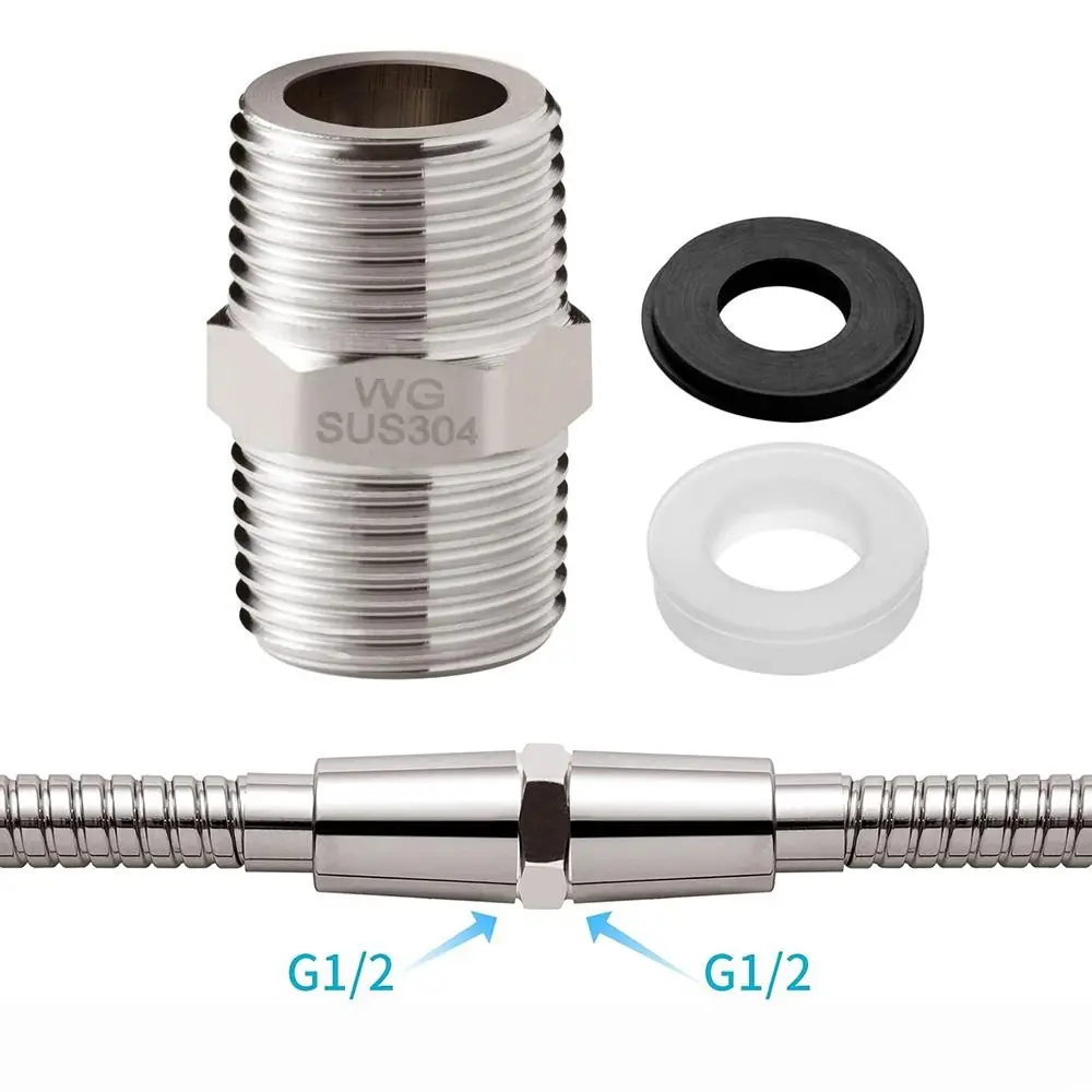 

Удлинитель для душевого шланга из нержавеющей стали 304, особо длинный, 1/2 на 1/2, соединительный фитинг