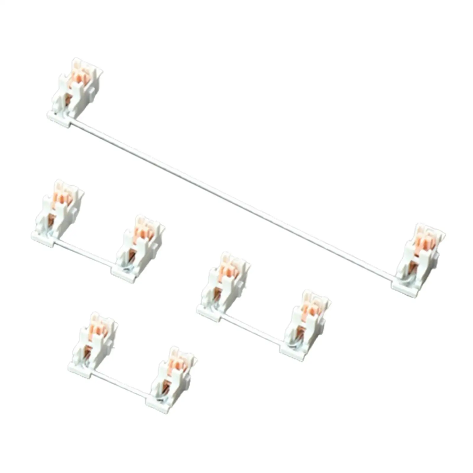 Plate Mounted Stabilizers 2U 6.25U for Mechanical Keyboard Steel Plate DIY Repair Kit ABS Plastic Smooth Keys