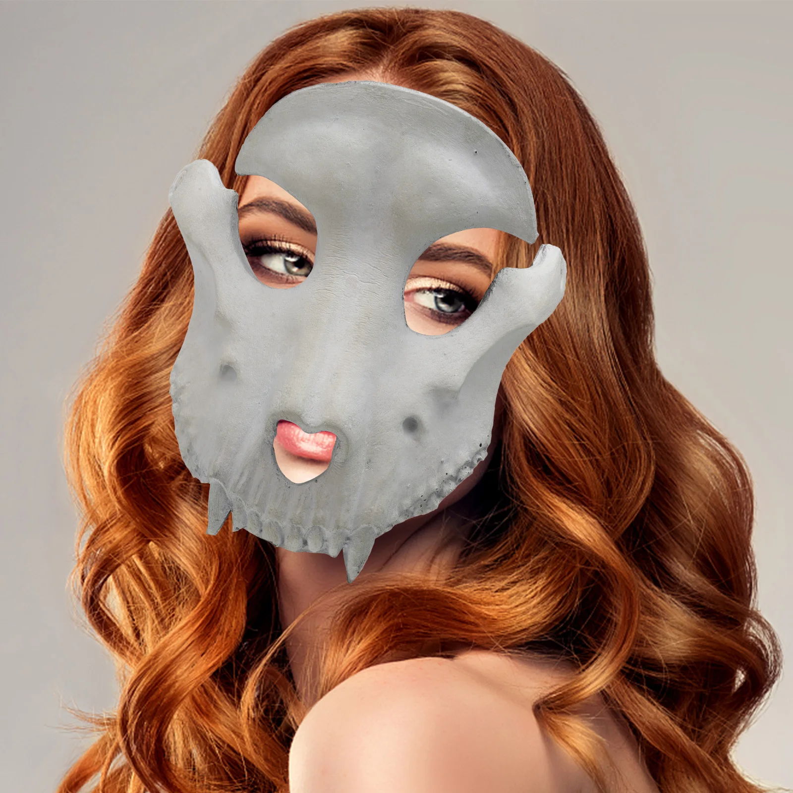 

Sheep Skull Mask Pu Foam Lightweight For Halloween Costume Party Decor Cosplay Masquerade Festival Scary Horror Dance