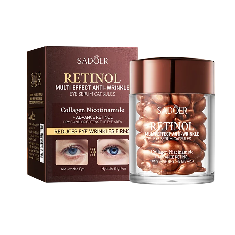 SADOER Retinol Multi-Effect Anti-Wrinkle Firming Capsules Eye Essence Anti-Aging Moisturizing Eye Skin Care