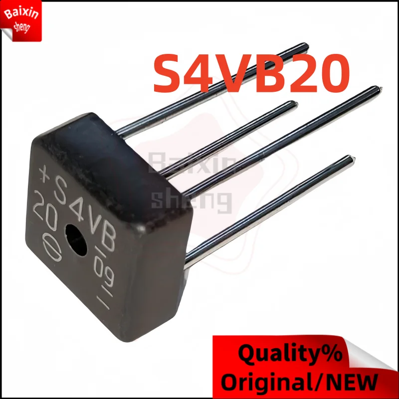 

10PCS S4VB20 S4VB 20 S4VB 10,puente cuadrado de alta frecuencia, puente de silicio, puente rectificador