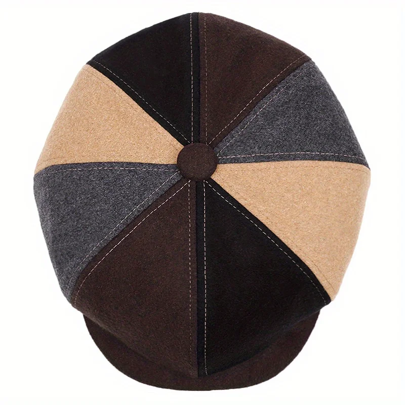 Retro Octagonal Hat All-match British Newsboy Caps For Men Women Outdoor Sunshade Beret Cap Male Painter Forward Hat Golf Cap