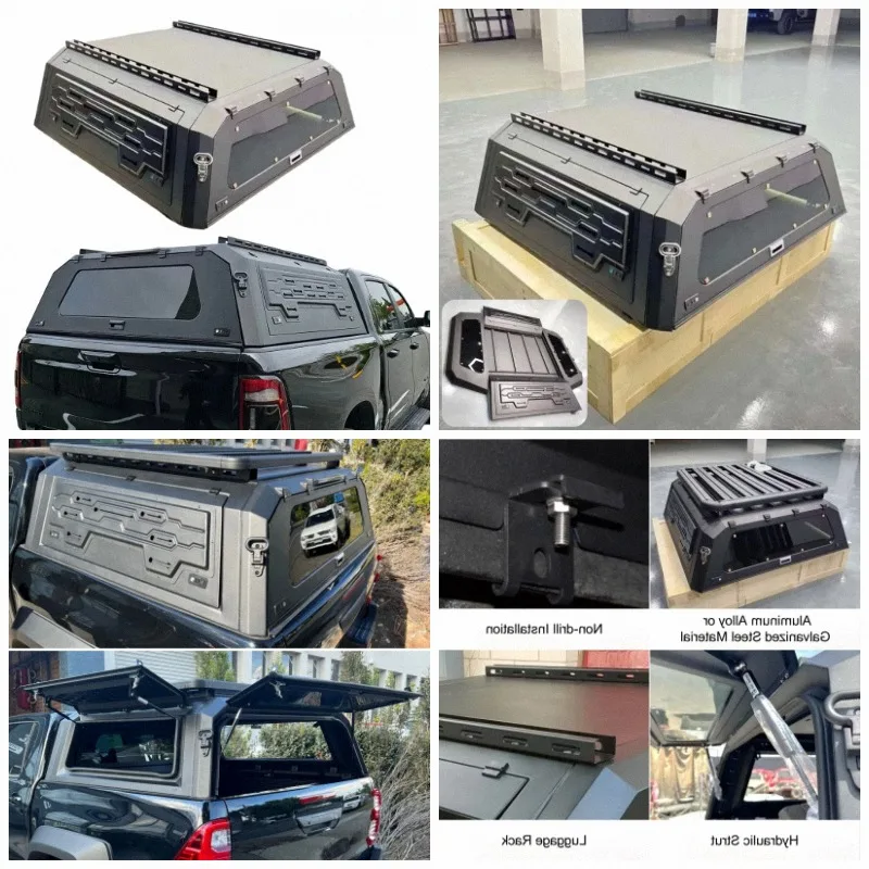 2021 2022 2024 Ram 1500 2500 3500 Big Horn 6'4 Smart Truck Bed Cap Metal Topper Camper Shell Aluminum Canopy