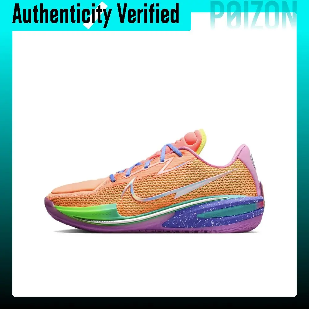 Nike Air Zoom G.T. Cut 1 Low top Basketball Shoes Unisex Orange Silver Overseas Version CZ0175-800