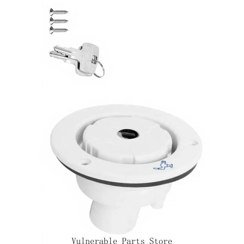 

D0UC Leakproof RVs Water Inlet Filter Cap Wide Opening Adapter For Rapid Refilling