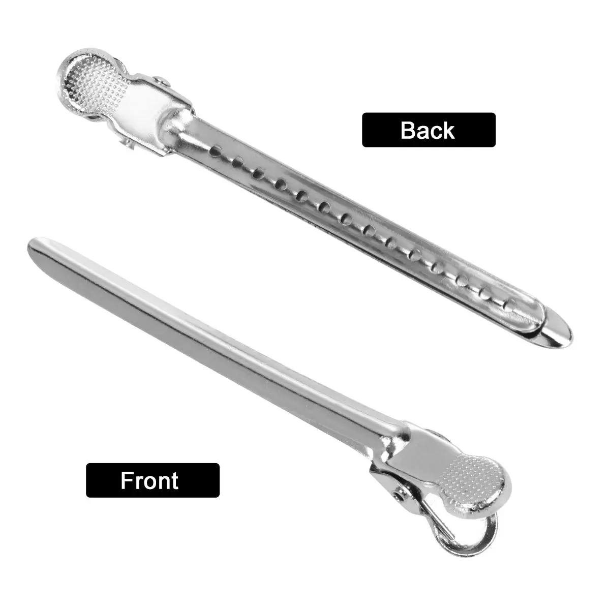 

12pcs Hairdressing Clips Stainless Steel Duckbill Pins For Women Durable Non-Rust Tight Clips Home Salon Barber Use