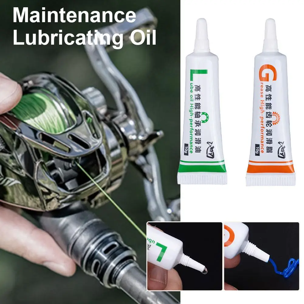 Fishing Reel Lubricant Oil Grease Set High Performance Bearing Oil Gear Grease Anti Wear Maintenance For Spinning Reel view 4