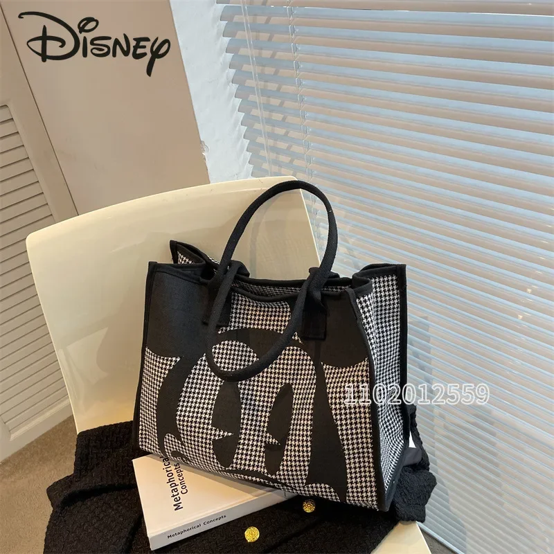 Disney Mickey New Women\'s Handbag Luxury Brand Cartoon Women\'s Bag Large Capacity Multifunctional Fashion Tote Bag Shopping Bag