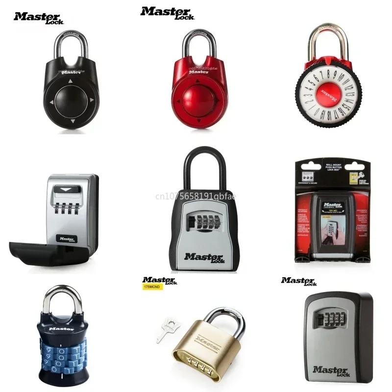 Master Padlock Storage Box Escape Room Lock Gym School Club Cabinet Lock Combination Hook Security Key Box