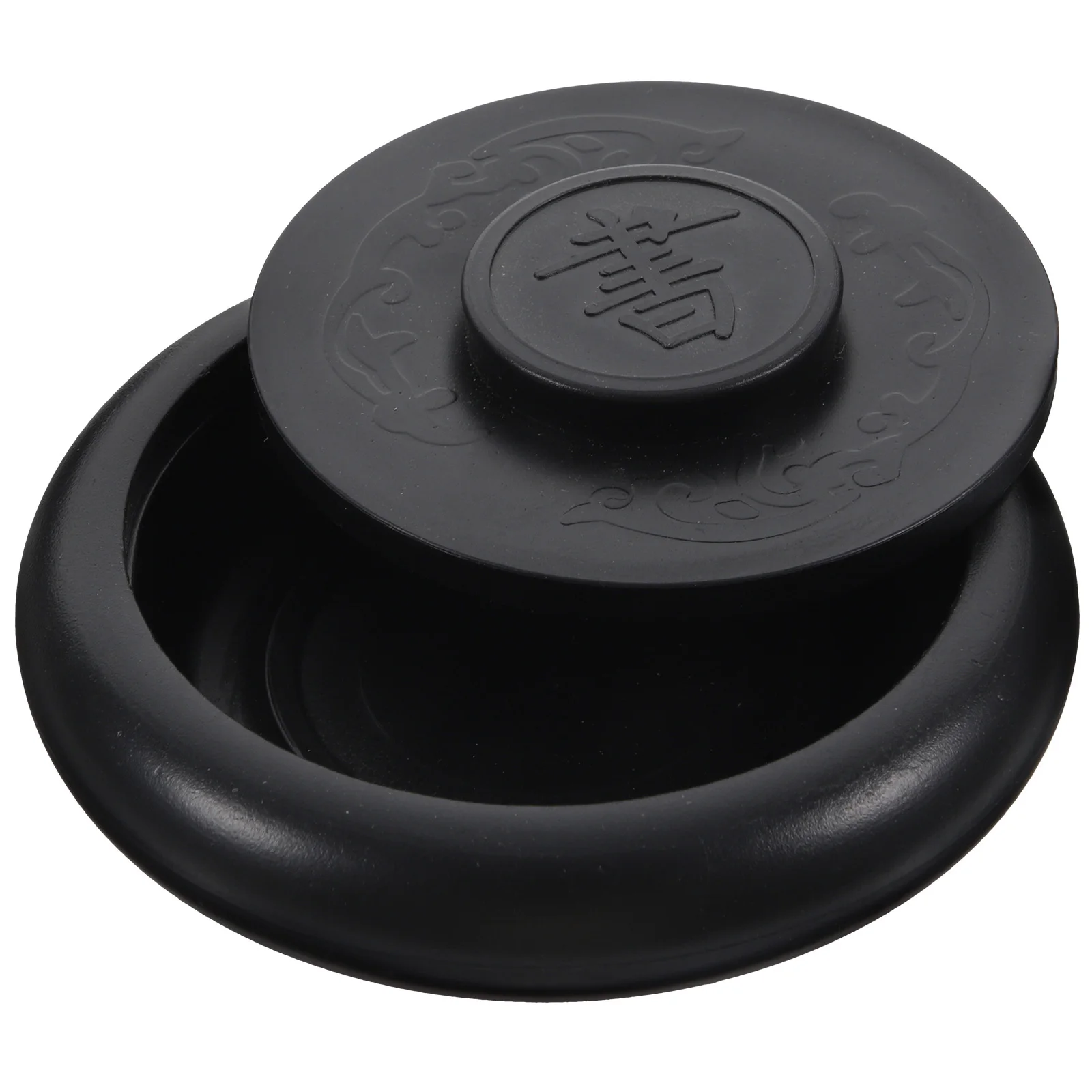 Durable PP Calligraphy Inkslab Exquisite Workmanship Retro Inkstone for Writing and Painting Decor Chinese Inkstone