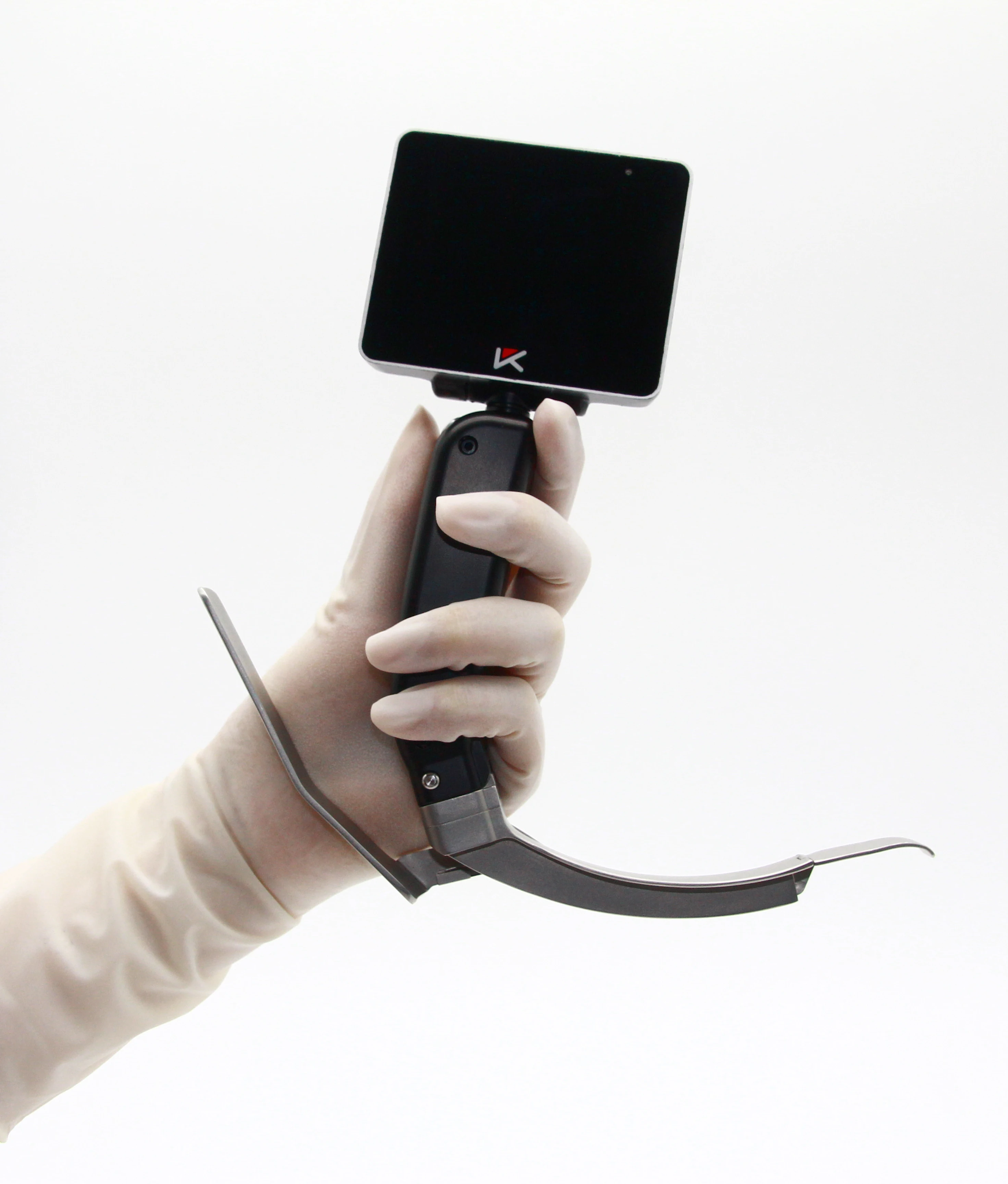 Medical video laryngoscope with reusable blades High Set for Intubation