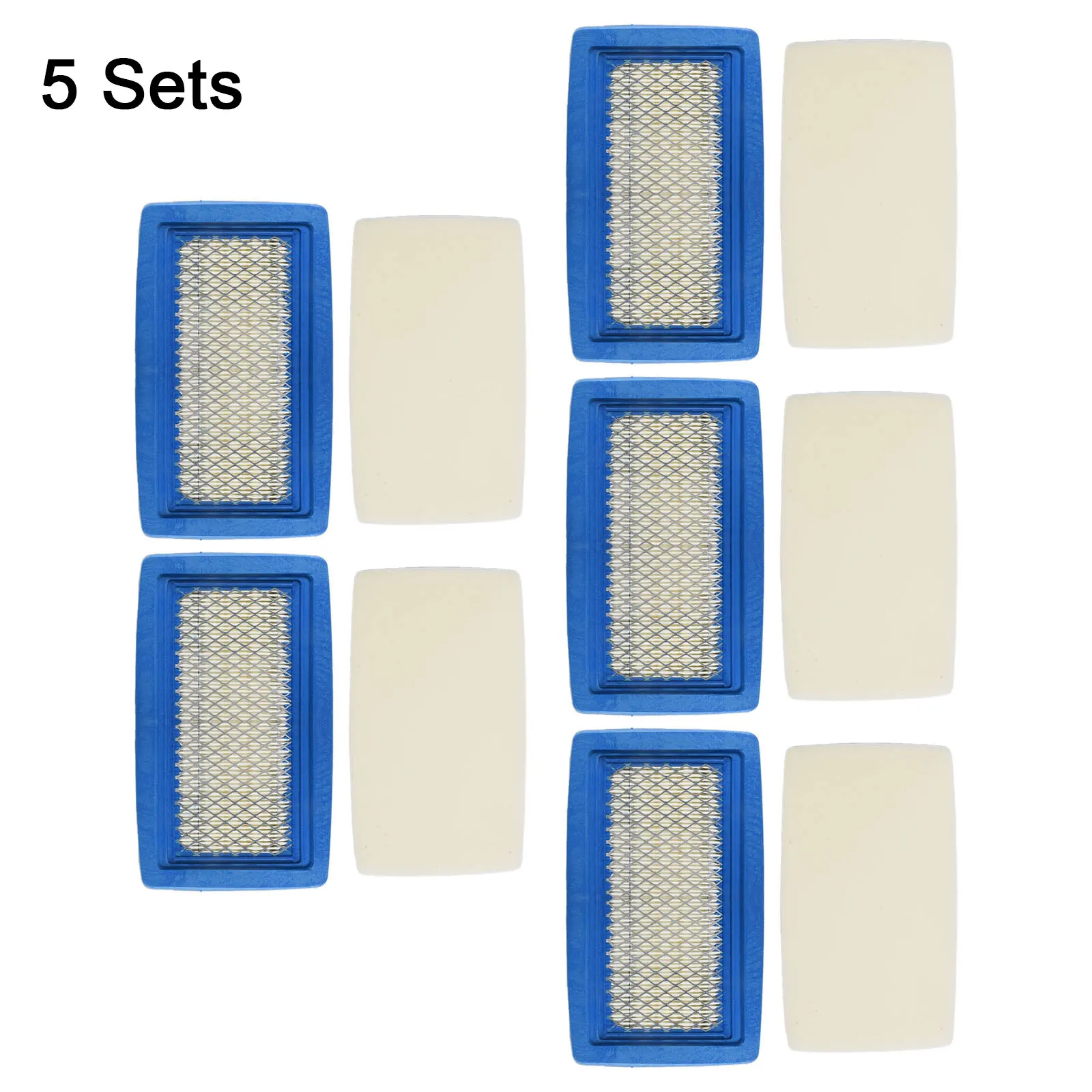 5-Pack Air Filter Pre-Filter Kit For Echo PB-8010 PB-9010 Leaf Blowers Outdoor Power Equipment Accessories