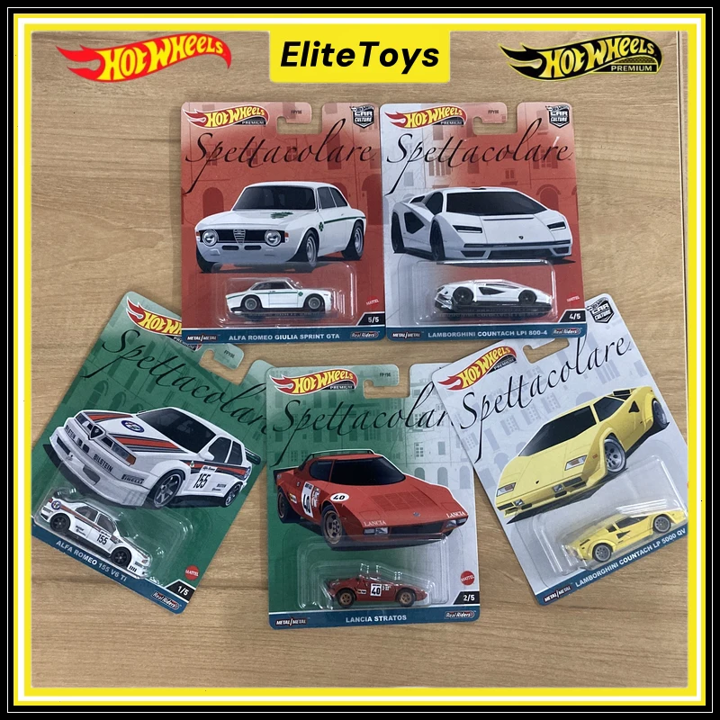 

Hot Wheels Премиум Культура автомобилей Итальянские спортивные автомобили Spetta Abdul Series Set Alfa Lamborghini Литой автомобиль 1:64 Модель автомобиля из сплава