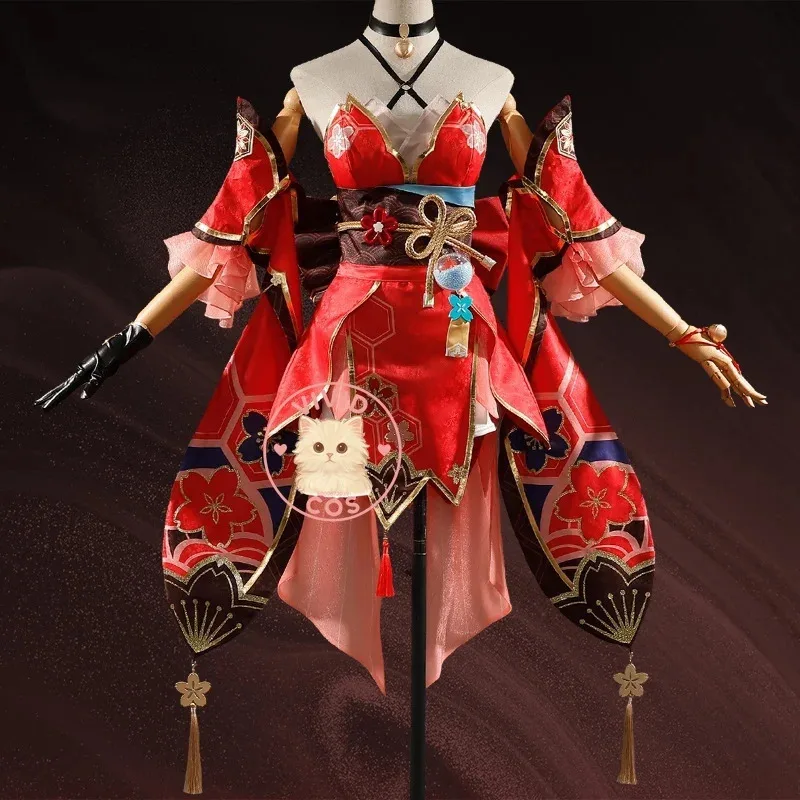 

Honkai Star Rail Косплей Костюм Блестящие Ролевые Игры Высококачественное Сексуальное Красное Платье Маска для Женщин A;2,C'4