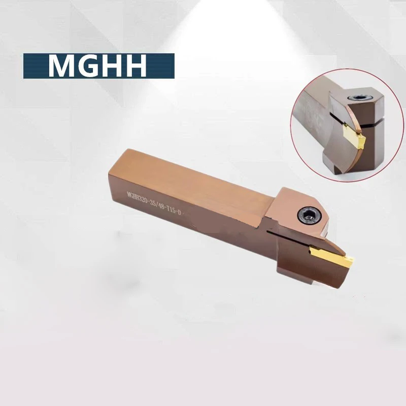 

MGHH CNC End Face Slotting Tool Anti-seismic Hardened Plane Outer Groove Outer Surface Reverse Slotting Tool Holder MGGN200/300