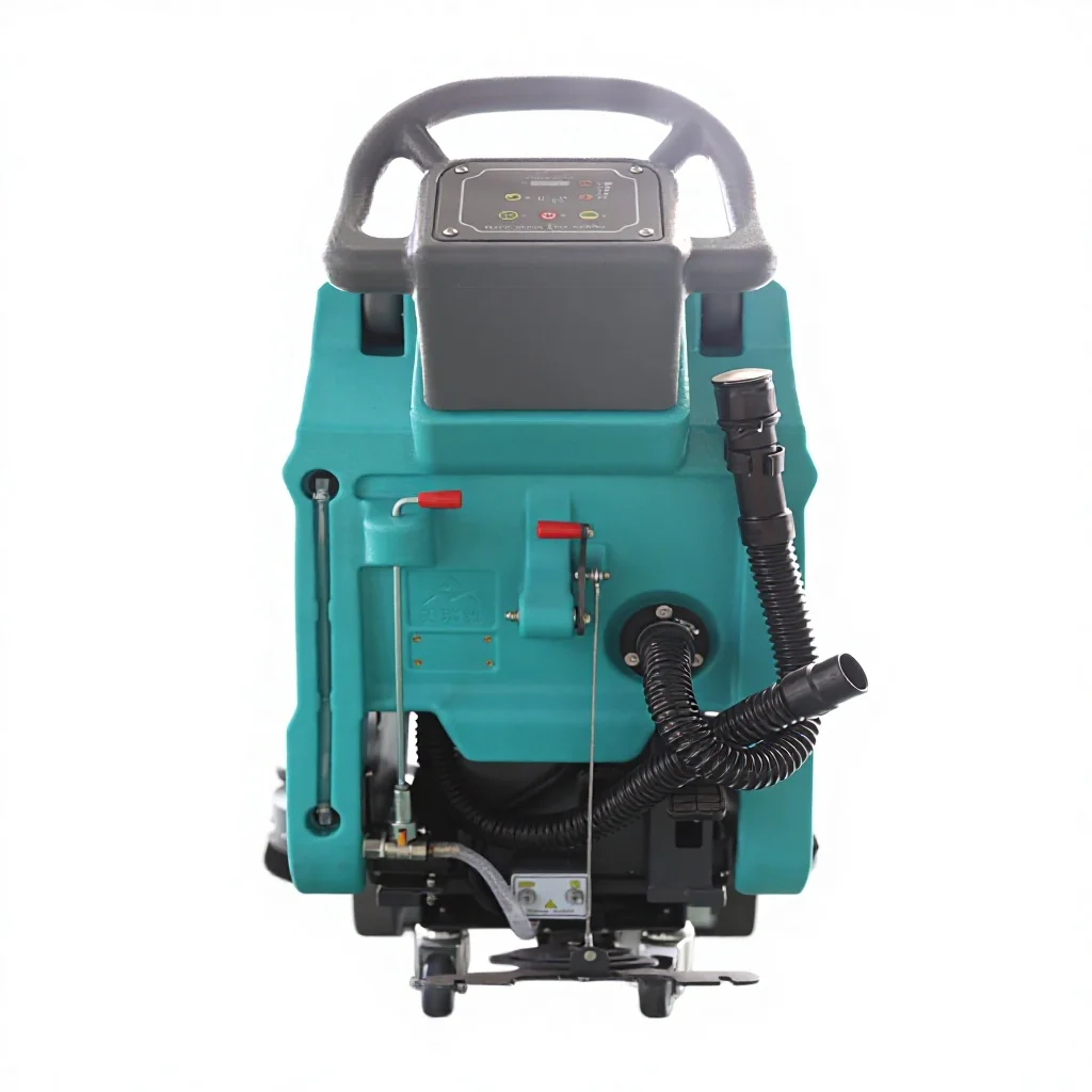 New Commercial Floor Scrubber with Burnishing Function Battery-Powered Electric Drive Automatic Walk-Behind