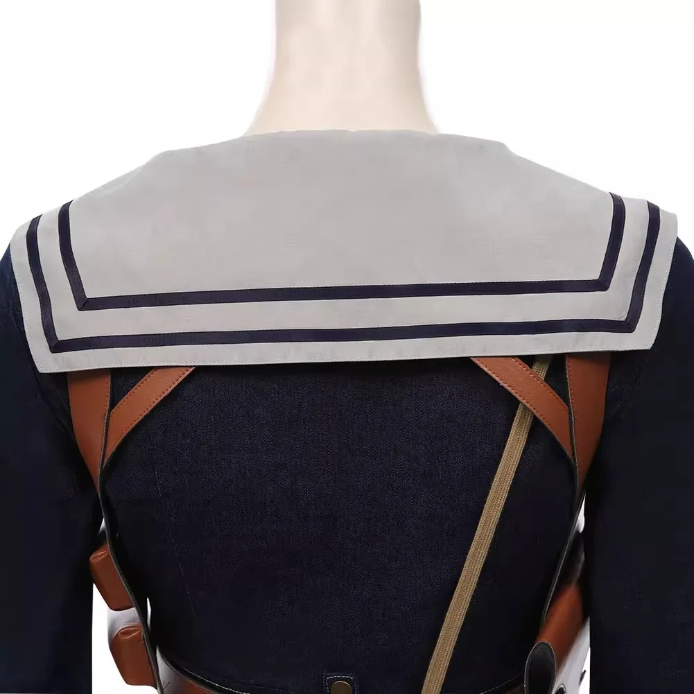 دمية طفل تأثيري ازياء الكبار فيلم مصاصة إميلي لكمة الزي تنورة حزام JK مجموعة كاملة فستان المرأة هالوين كرنفال حفلة كوس