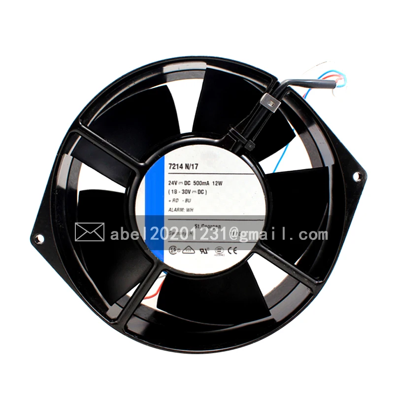 BRAND NEW ORIGINAL 7214N/17 7214 N/17 DC 24V 12W 0.5A COOLING FAN 17255 172*150*55MM