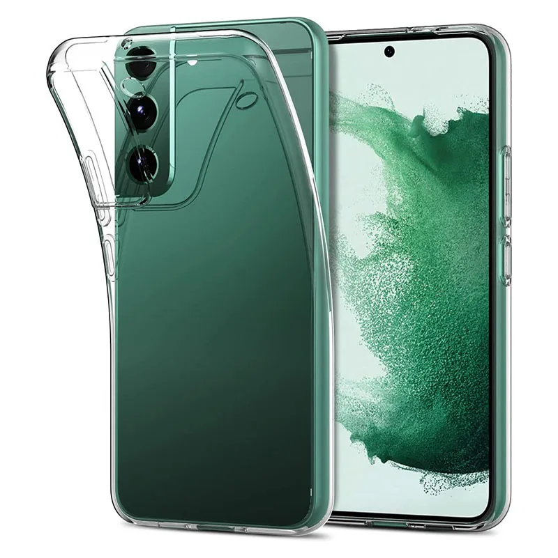 Ultra Thin Clear Silicone Case For Samsung Galaxy S23 S22 S21 S20 Ultra Plus FE Cover for Samsung Note 10 Plus 20 Ultra Funda