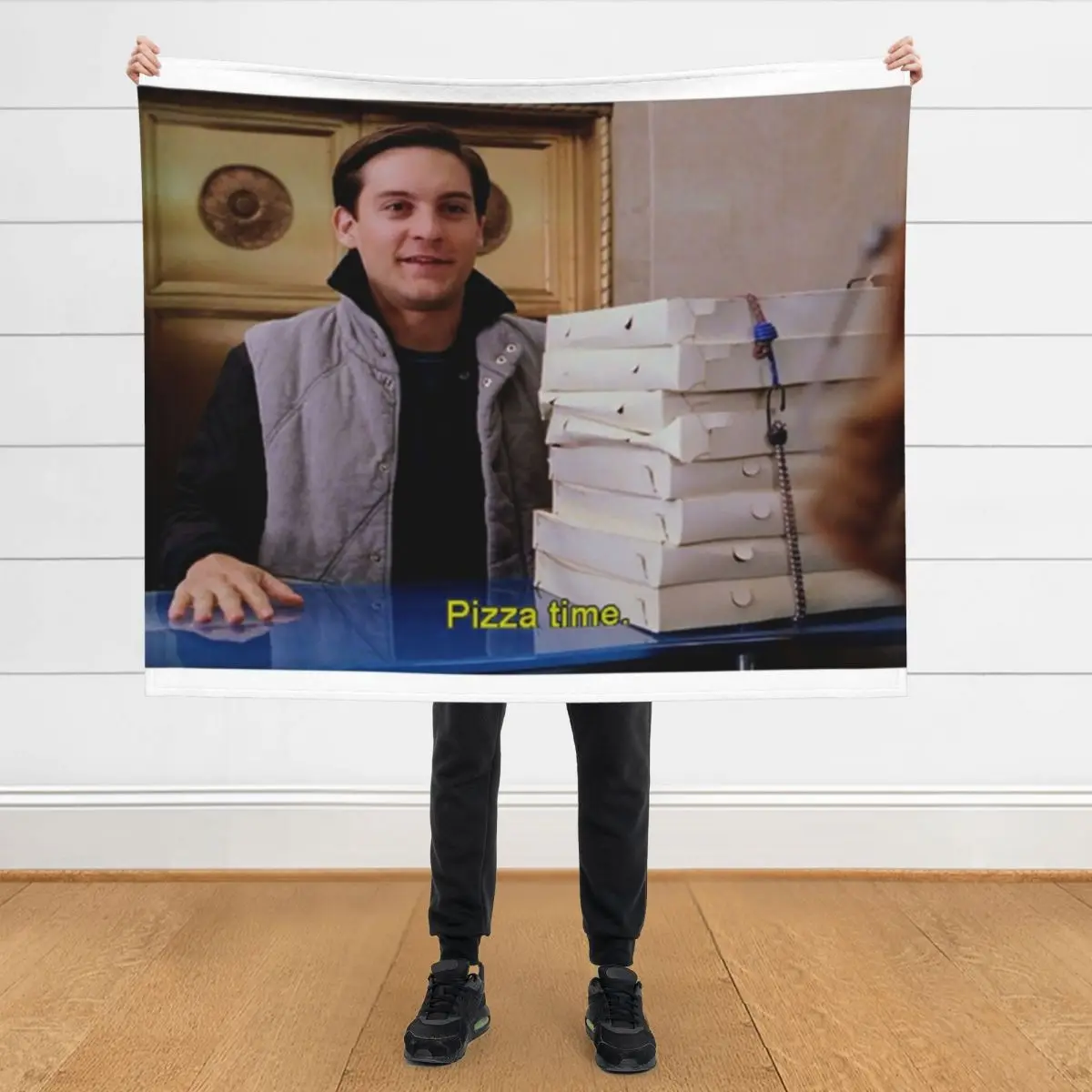 

Pizza Time Throw Blanket Sofa Quilt Hairys funny gift Luxury Thicken Blankets