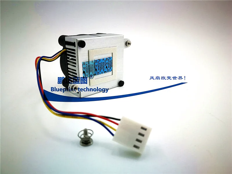 New 4010 4cm with Cooling Fin 12V Mute Double Ball Bearing Bridge Chips PWM Temperature Control Cooling Fan 40*40*10MM