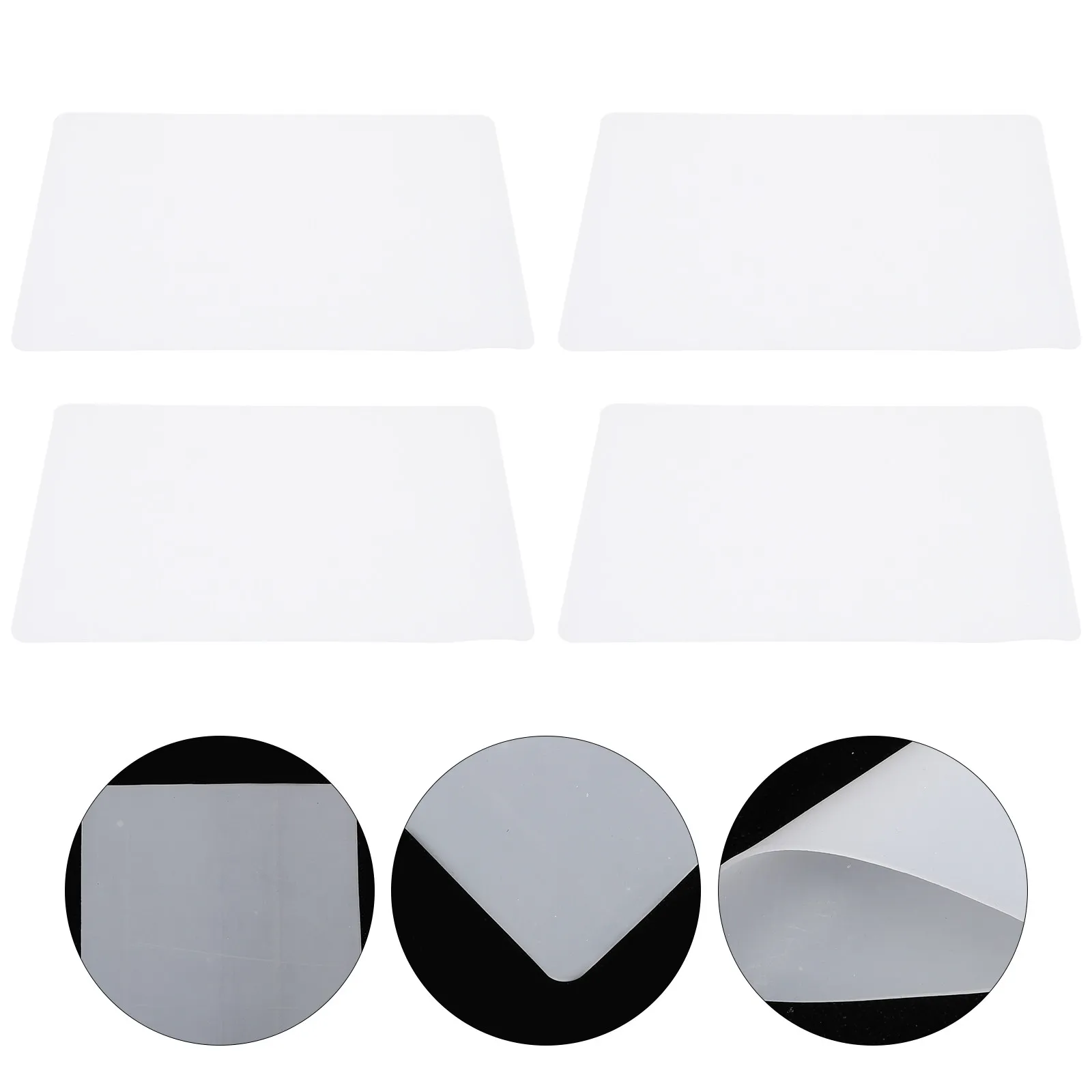 

4 шт. силиконовых тренировочных накладок для татуировок, имитирующих кожу человека, идеально подходят для обучения татуировке век и тренировки мастеров.