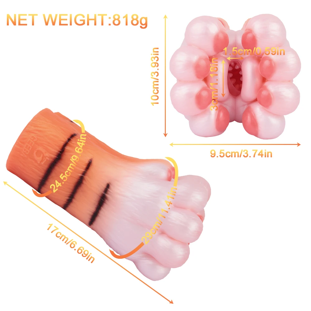NNSX الحيوان النمر ذكر الاستمناء سيليكون زيبرا واقعية المهبل لينة Onahole جيب كس الضارب الكبار 18 + الجنس لعب للرجال #2