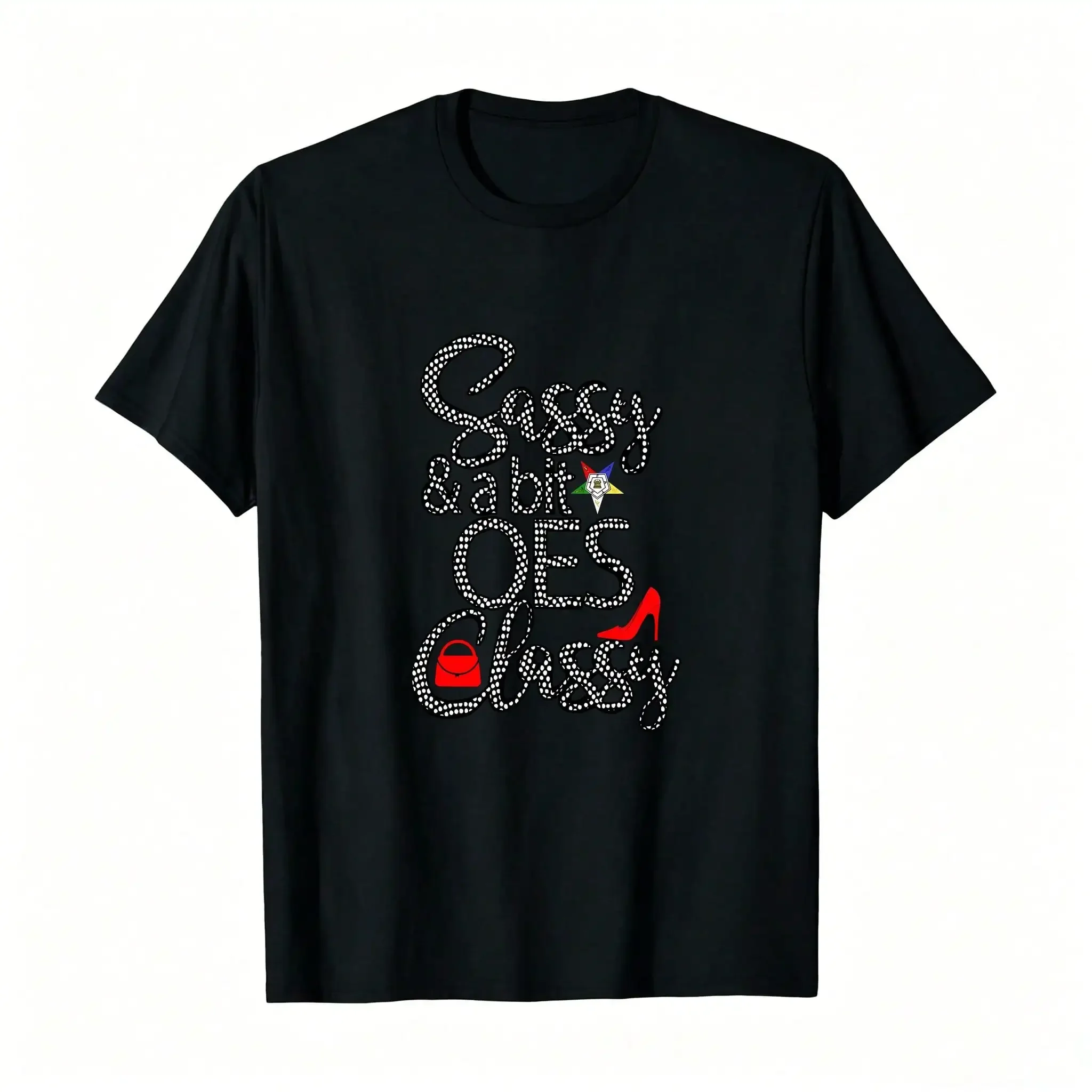 Order The Eastern Star OES Style Sy & Cly Diva T-Shirt_,Breathable And Comfortable Short-Sleeved Round-Neck Top, Suitable For All Seasons, Everyday Wear For Women